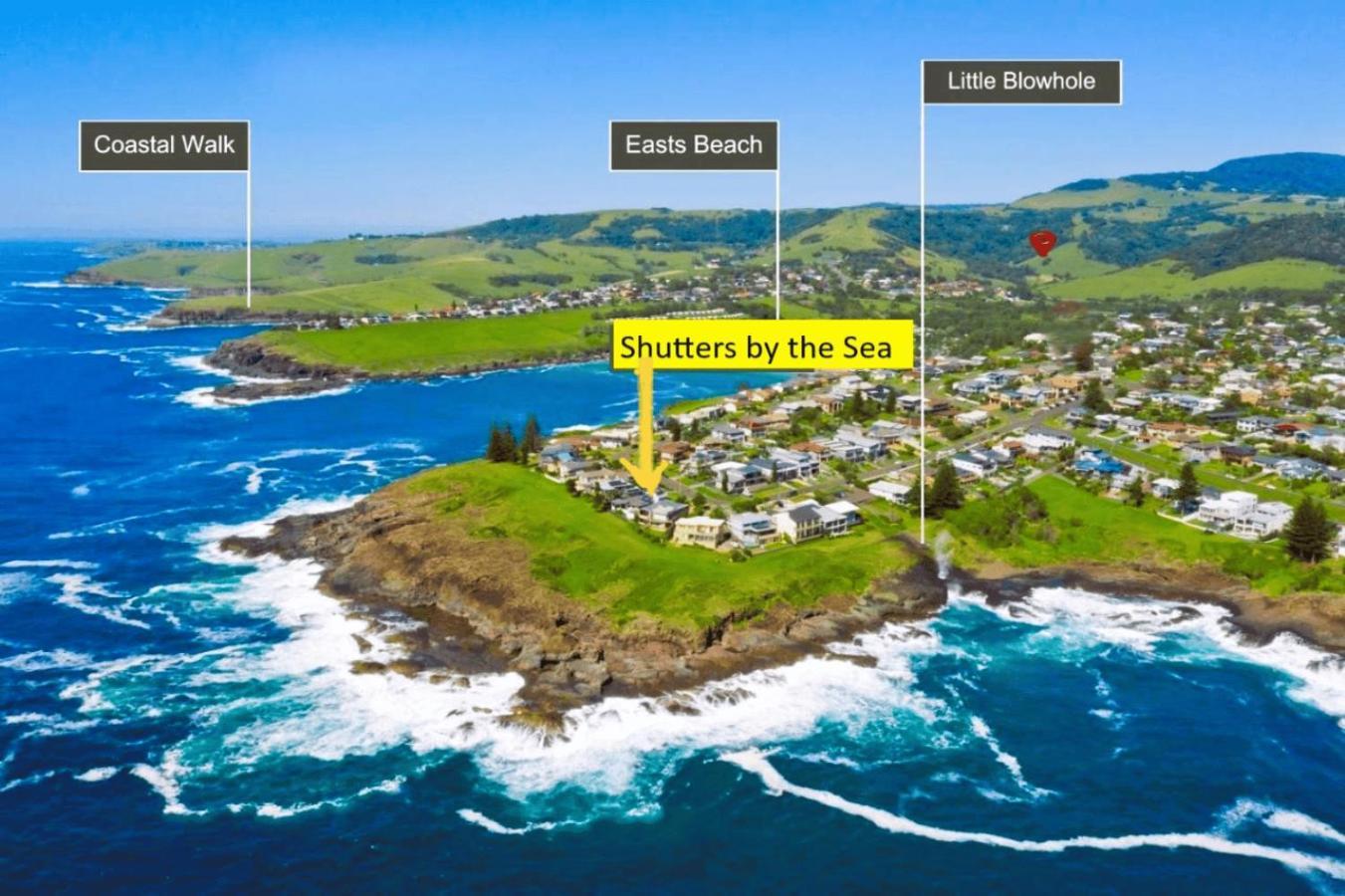 Shutters By The Sea Kiama-Sea Views-Waterfront-Private On Coastal Walk Киама Экстерьер фото